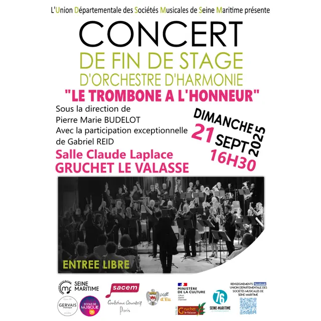 concert 21 septembre fin de stage orchestre harmonie