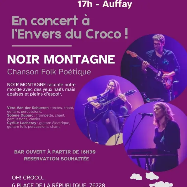 concert noir montagne