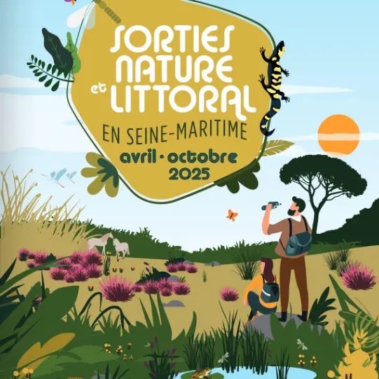 couverture brochure sorties nature et littoral d'avril à octobre 2025