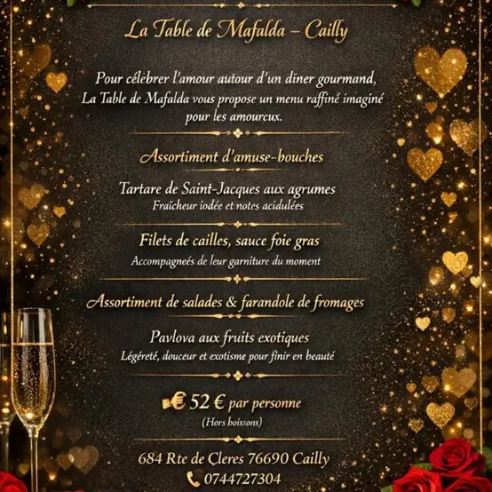 diner saint-valentin Mafalda