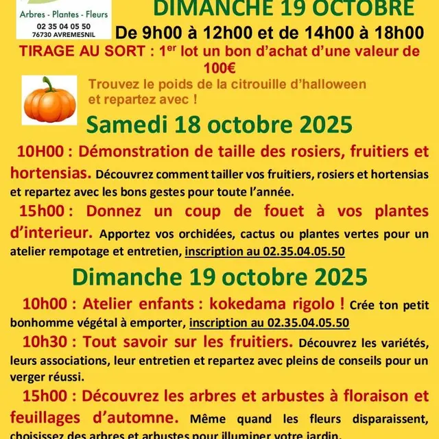 affiche porte ouverte des  jardins