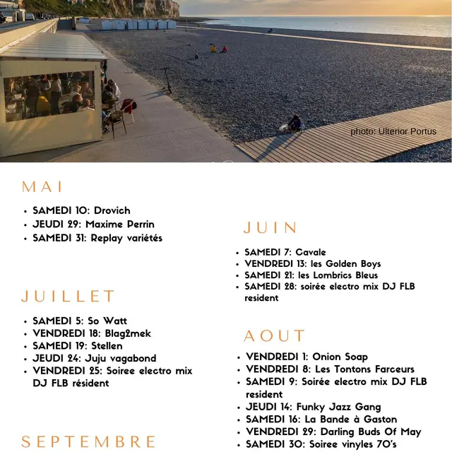 programmation été le café de la plage