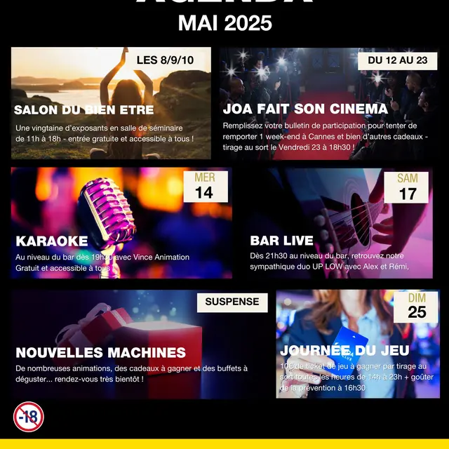 programme joa casino mai 2025