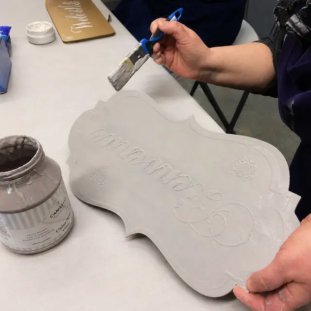 stage decouverte 3h  - Pratique des patines sur une plaque en bois