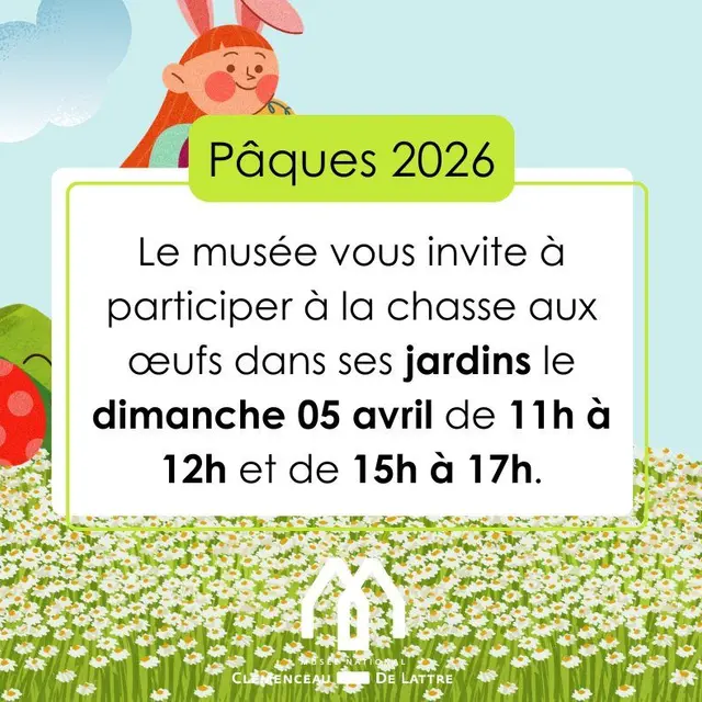 chasse aux oeufs - musée Clemenceau de Lattre - Mouilleron St Germain