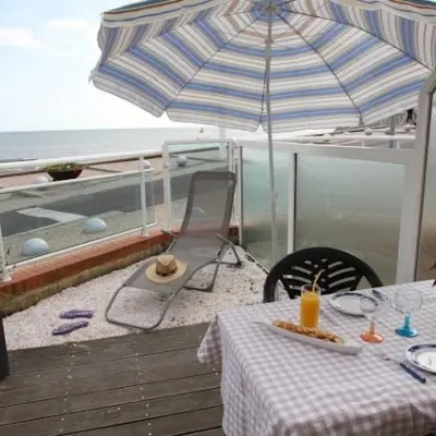 105463 - terrasse - jardinet face mer