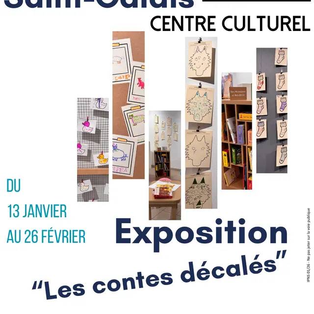 Affiche Exposition Contes décalés - Saint-Calais 2026