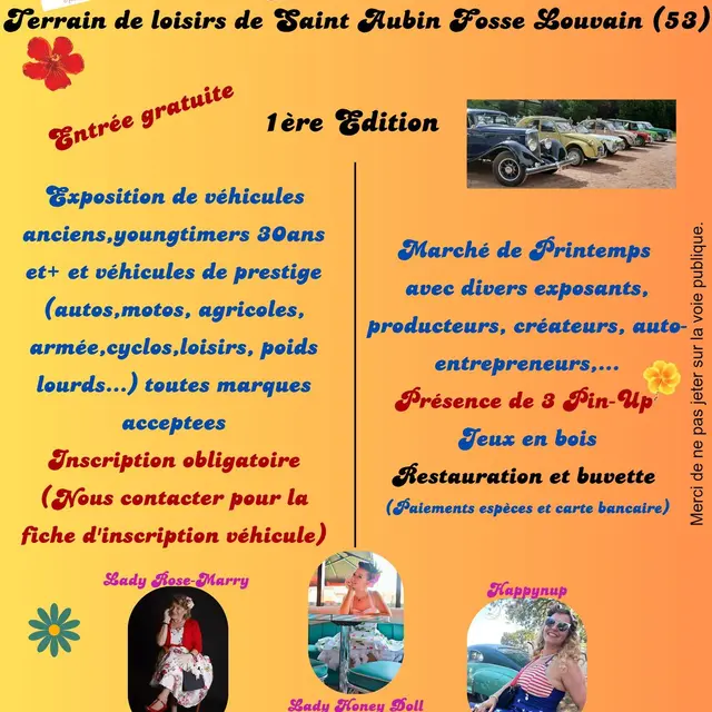 2025 Journée Pin Up Saint Aubin Fosse Louvain
