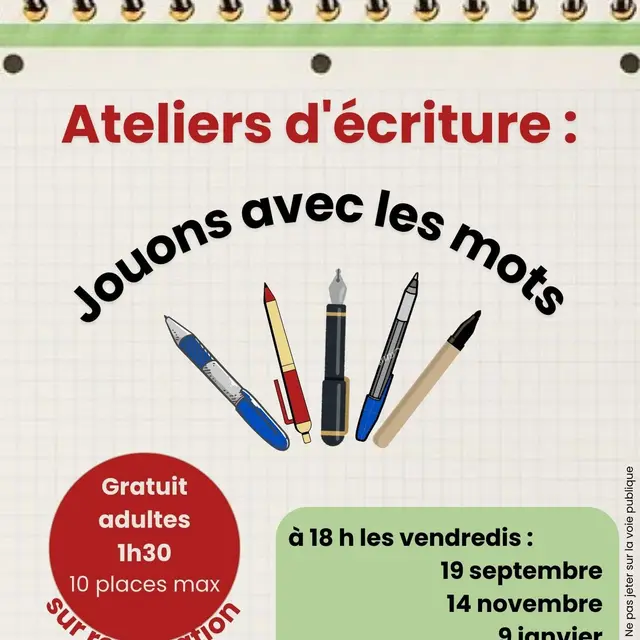 2025 à 2026 Atelier écriture - Gorron