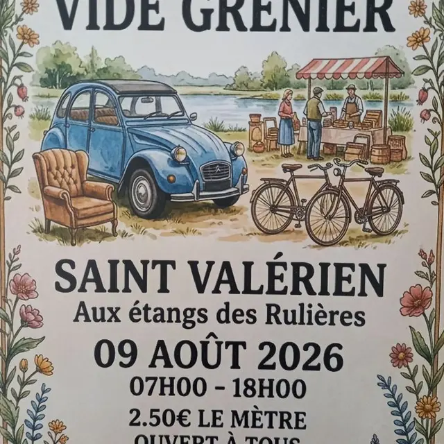 vide grenier de Saint-Valérien