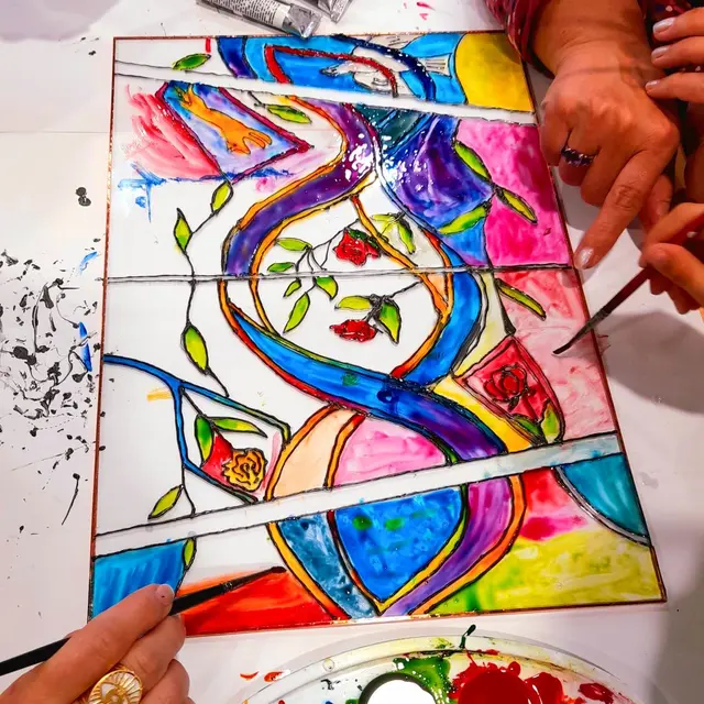 Atelier Vitrail en famille