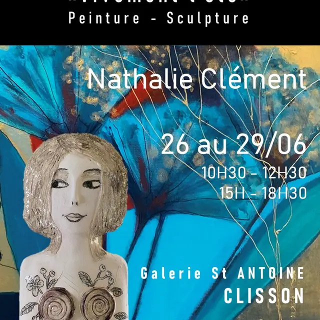 Affiche exposition vivement l'été de Nathalie Clément