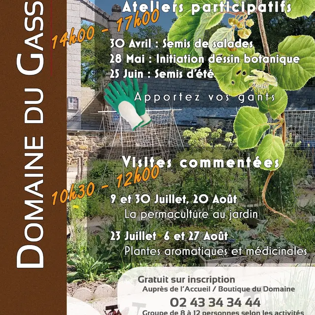 Les mercredis au jardin 2025 - Domaine du Gasseau