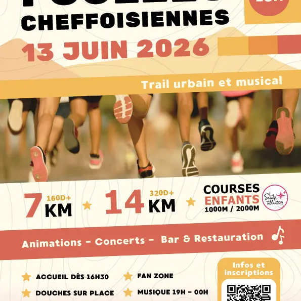 Affiche les foulées cheffoisiennes - Cheffois - 85