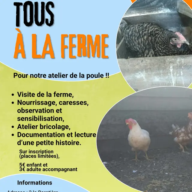 Affiche atelier de la poule