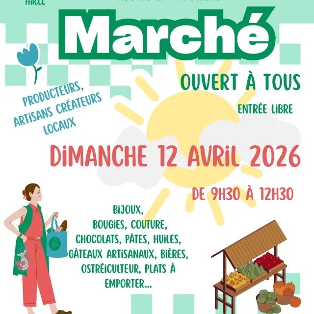 Affiche marché du 12 avril 2026 - Rives-d'Autise