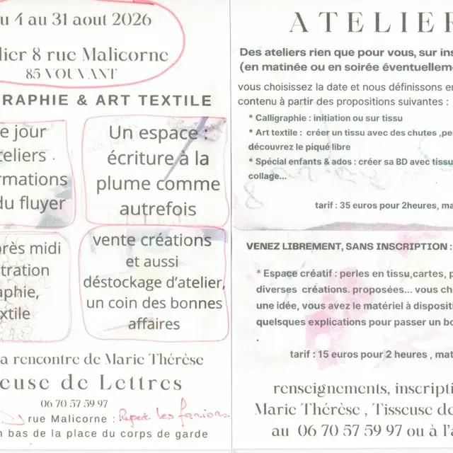 Atelier 8 rue Malicorne