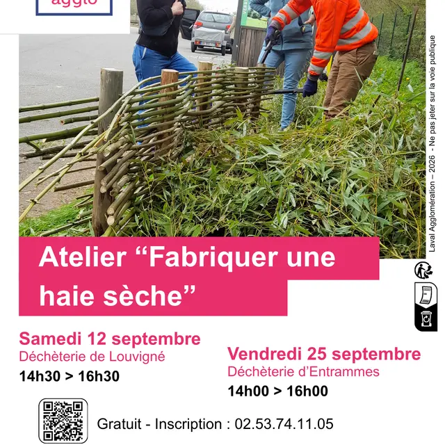 Atelier fabriquer une haie-sèche