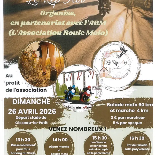 Balade moto et pédestre 26 04