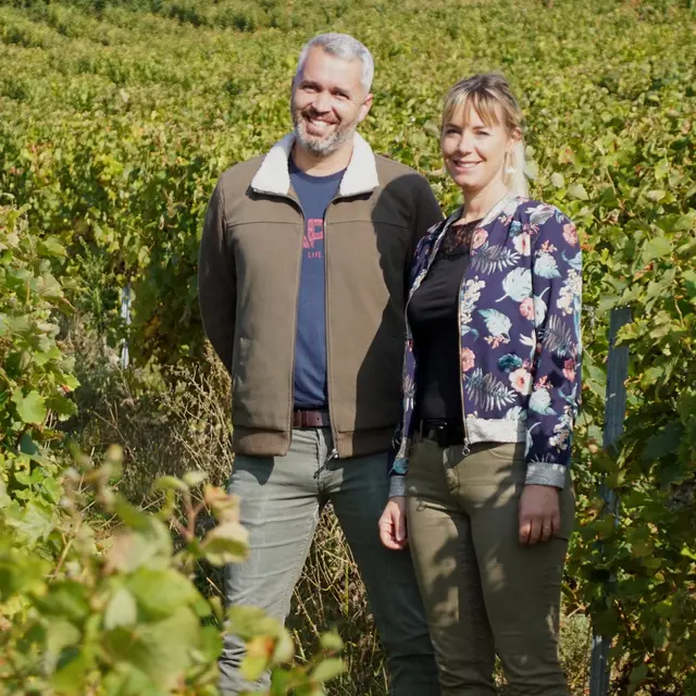 Claire et Guillaume vignerons