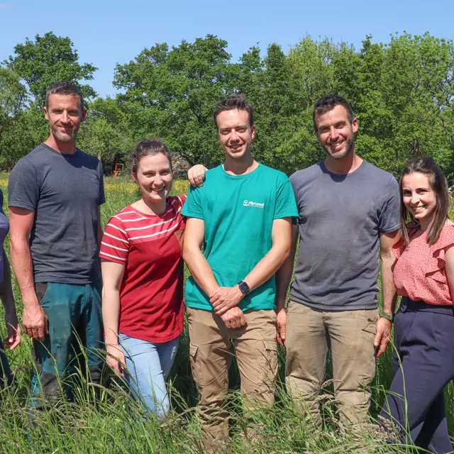 L'équipe de la ferme Entre Chèvres & Choux