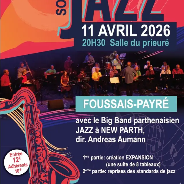 FOUSSAIS-PAYRE Concert jazz 11 Avril 2026