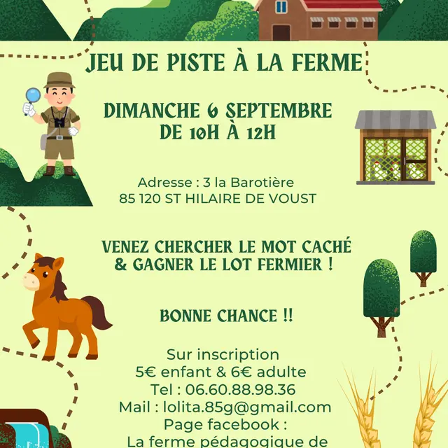 Affiche jeu de piste