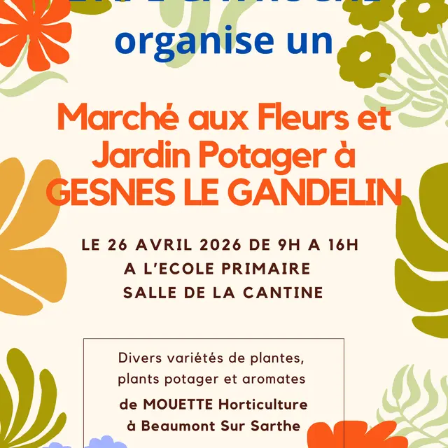 Marché au fleurs Gesnes 26 04