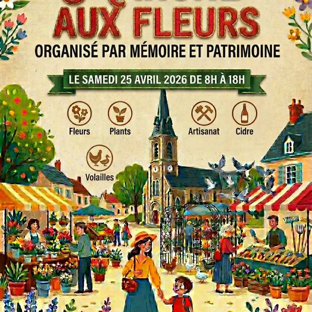 Marché aux fleurs Sougé 25 04