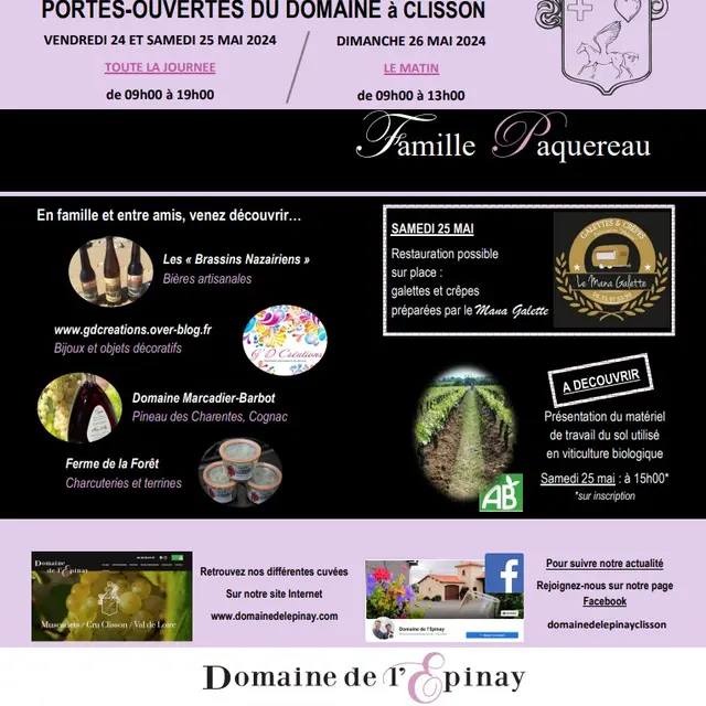 PortesouvertesL'Epinay_Clisson_2024_levignobledenantes-tourisme.com