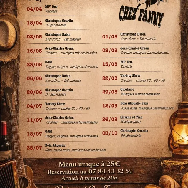 Programme Ete Chez Fanny