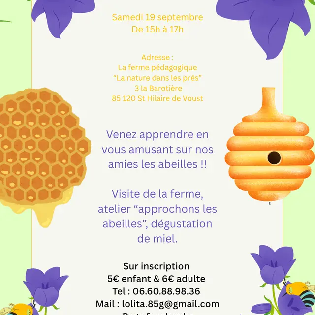 Affiche atelier des abeilles