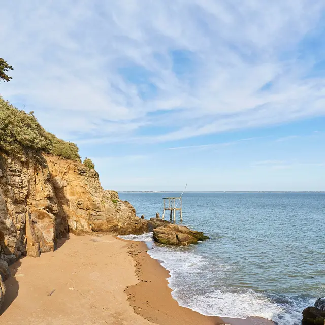 Plage et crique de l'Eve à Saint-Nazaire
