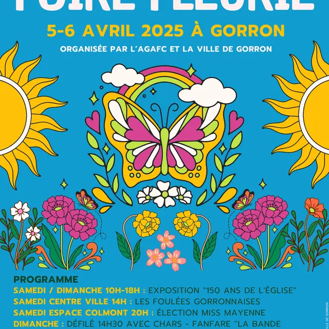 affiche Foire fleurie 2025