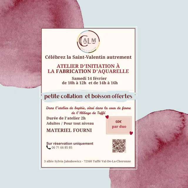 Atelier d'initiation à l'aquarelle artisanale