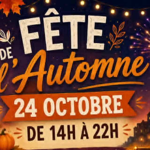 24 OCTOBRE fete automne avec feu image