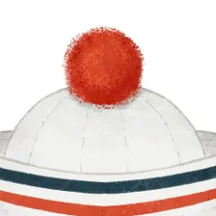 Chapeau de marin avec pom-pom