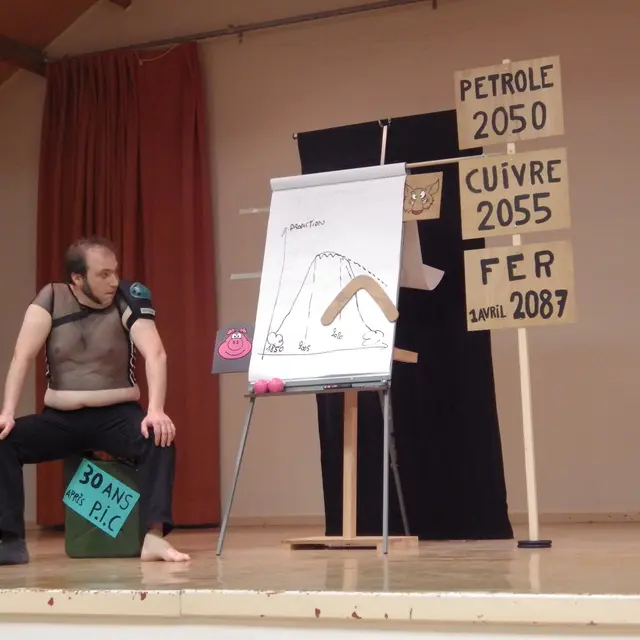 Conférence gesticulée Les trois petits cochons (c) Compagnie Les Frères Lepropre
