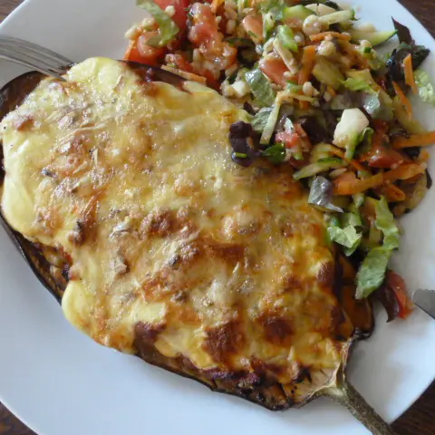 Aubergines farcie à la grecque