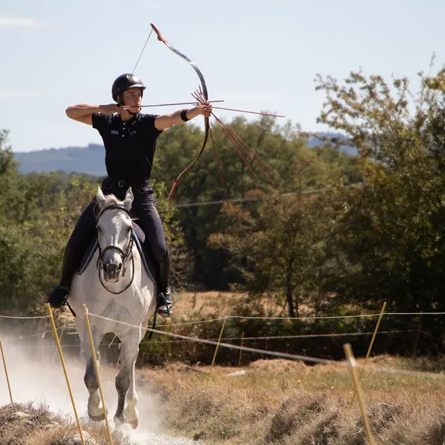 archer qui tire une fleche