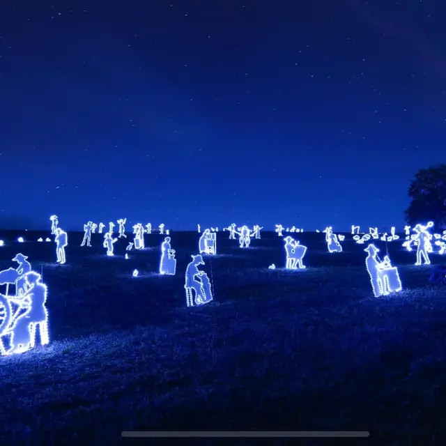 Ruralité en lumière - champs des lucioles et santons lumineux