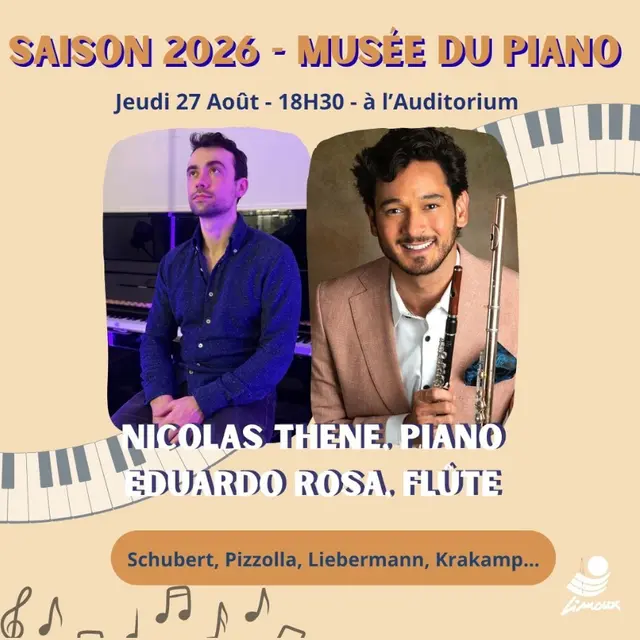 SAISON MUSICALE À L'AUDITORIUM - NICOLAS THENE ET EDUARDO ROSA