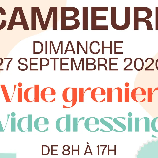 vide grennier Cambieure