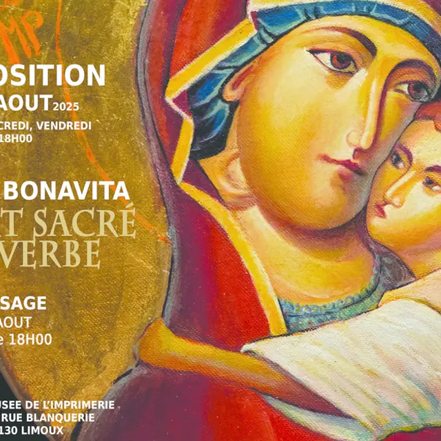 EXPOSITION- JEAN BONAVITA L'ART SACRE DU VERBE