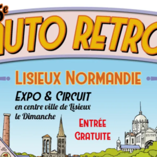 Affiche 35ème édition de l'Auto Rétro Lisieux Normandie