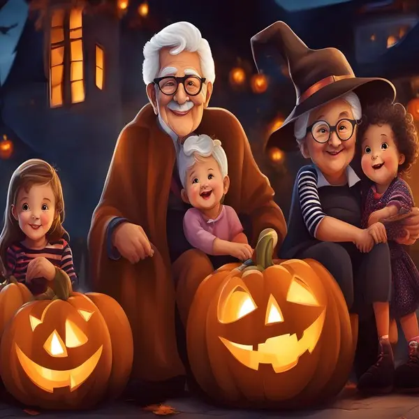 Halloween des personnes agées