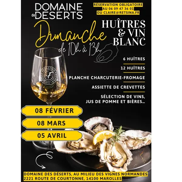 Huîtres et vin blanc