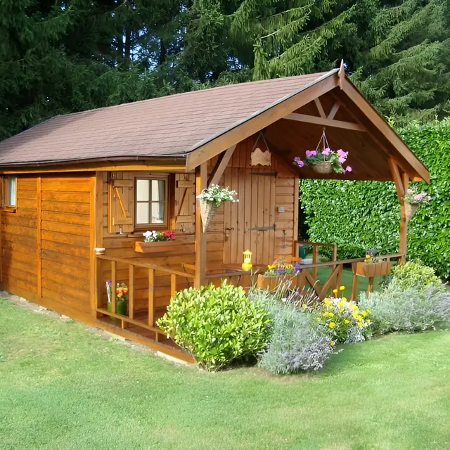 Les Bruyeres - B&B - Sylvie Lacressonniere - Ouilly du Houley  (chalet en ete)
