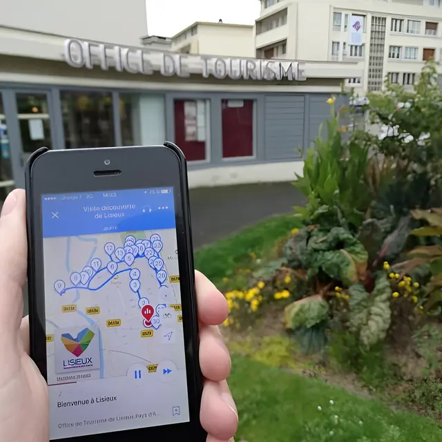 Visite de Lisieux avec smartphone