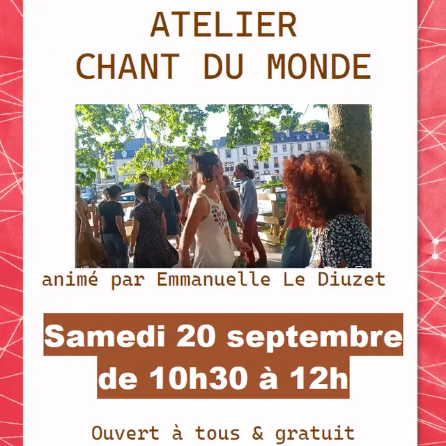 2025 09 20 Affiche atelier chant du monde